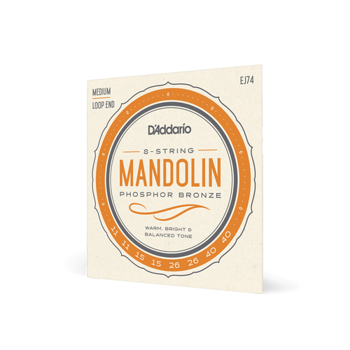 Vist Large View of Product Image Which is New D'Addario 11-40 Medium Phosphor Bronze Mandolin Strings