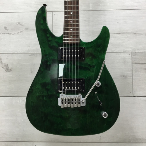 Used 1998 Brian Moore C-55 Custom Electric Guitar - Transparent Green 40051-S000111076