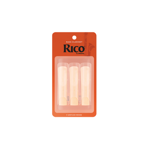 Vist Large View of Product Image Which is New Rico by D'Addario Bass Clarinet Reeds Strength 2.5, 3-Pack