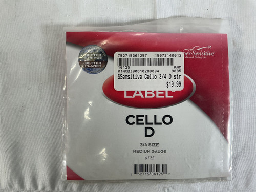 Vist Large View of Product Image Which is New SSensitive Cello 3/4 D str