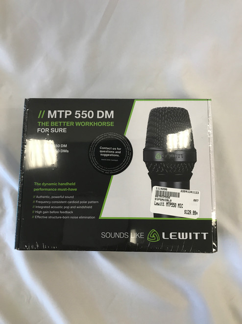 Vist Large View of Product Image Which is New Lewitt MTP550 MIC