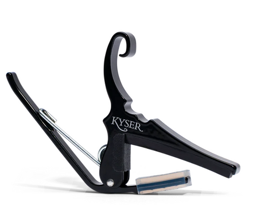 Vist Large View of Product Image Which is New KYSER ACOUSTIC CAPO BLK CHROME