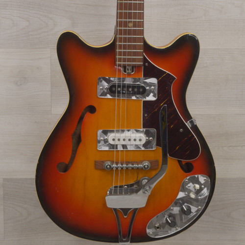 Used Silvertone 1456 Electric Guitar Sunburst 40015-S000314575