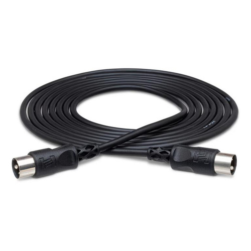Vist Large View of Product Image Which is New Hosa MID-305BK MIDI Cable - 5 foot Black