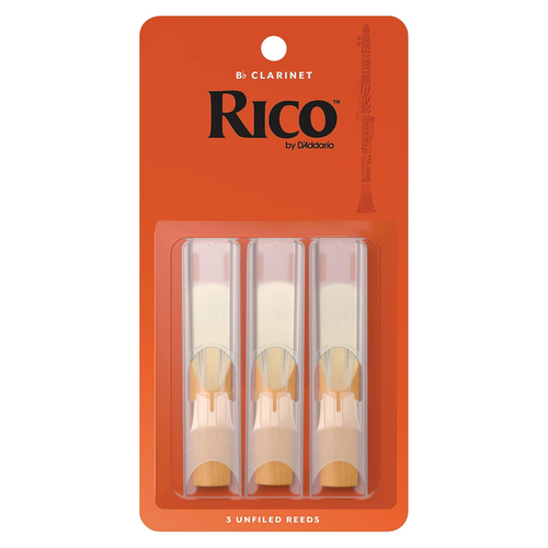 New - RICO 3-PACK CLARINET REEDS STRENGTH 3.0 40087-DAD-RCA0330