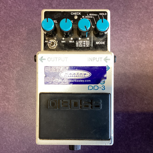Used Boss DD-3 KEELEY MOD Guitar Effect 40111-S000180468