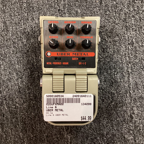 Used Line 6 UBER METAL Guitar Effect 40111-S000180534