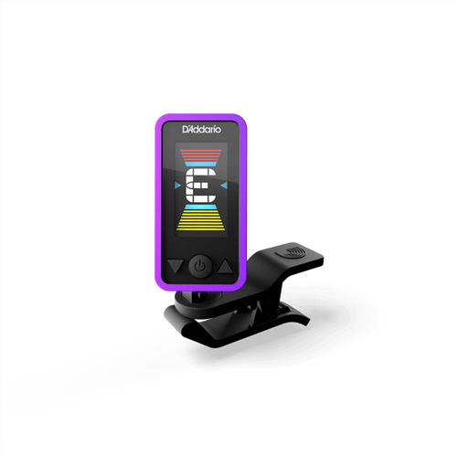 Vist Large View of Product Image Which is New D'Addario Eclipse Tuner Chromatic Headstock Tuner - Purple