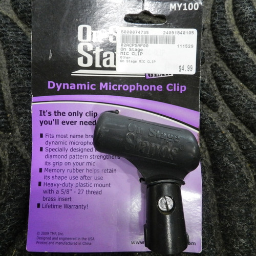 Used On Stage MIC CLIP Pro Sound Accessory 40105-S000074735