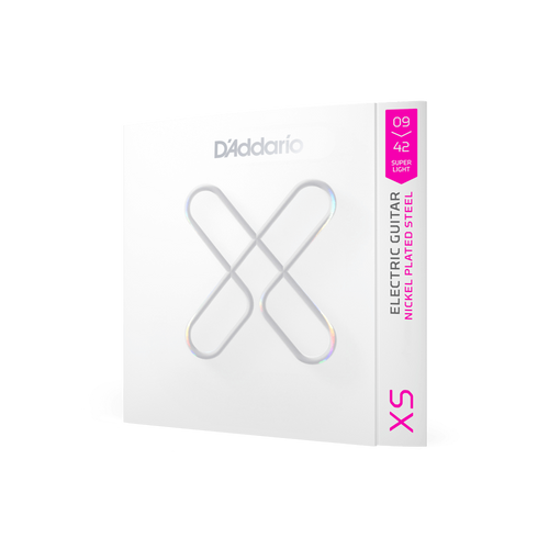 Vist Large View of Product Image Which is New D'Addario XSE0942 09-42 Super Light, XS Nickel Coated Electric Guitar Strings