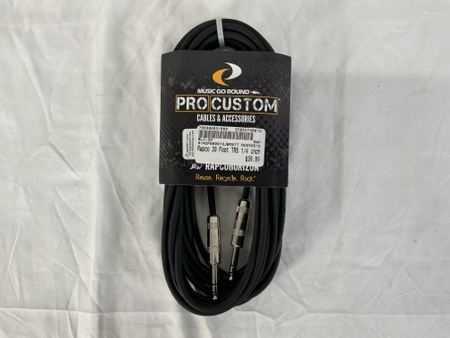 Vist Large View of Product Image Which is New Rapco 20 Foot TRS 1/4 inch