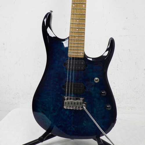 Used Sterling by Ernie Ball JP150DQM John Petrucci Blue Electric Guitar\ 40042-S000245746