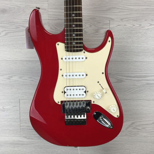 Vist Large View of Product Image Which is Used Squier STAGEMASTER HSS Electric Guitar Red 6-String
