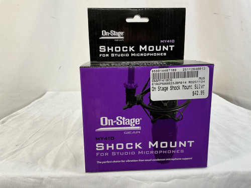 Vist Large View of Product Image Which is New On Stage Shock Mount Silvr