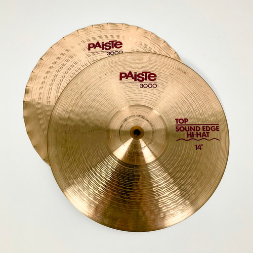 Used Paiste 14IN 3000 SOUND EDGE Hi-Hat Cymbals 41103-S000053544