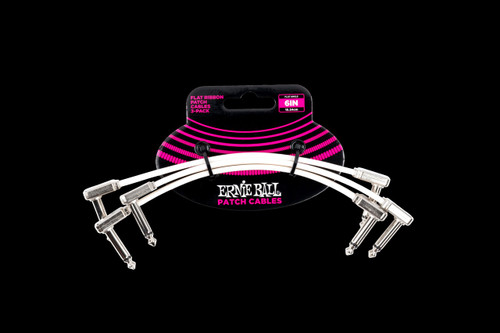 Vist Large View of Product Image Which is New ErnieBall 6in flat cable 3pack Patch cables