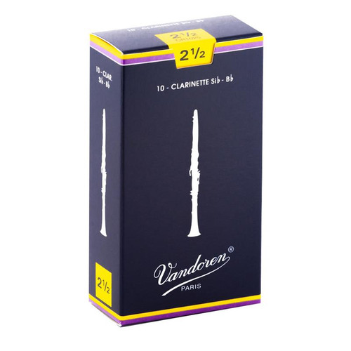 Vist Large View of Product Image Which is New VANDOREN CLARINET 2.5 10 PACK