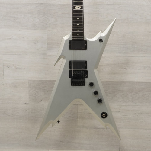 Used Dean Razorback Electric Guitar Silver 40015-S000316722
