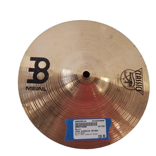 Used Meinl 10IN CLASSICS SPLASH Cymbal 10" 40009-S000299134