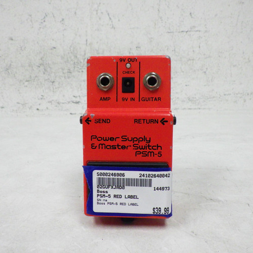 Used Boss PSM-5 Red Label Guitar Effects Pedal 40042-S000246906