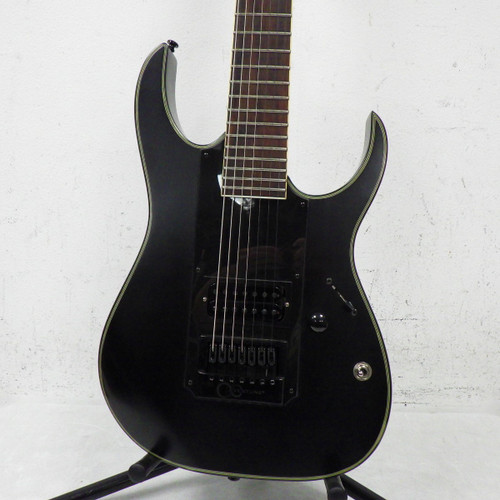 Used Ibanez RGIR37BE with Evertune Upgrade Black 7-String Electric Guitar 40042-S000246986