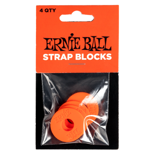 Vist Large View of Product Image Which is New Ernie Ball Orange/Red Strap Blocks