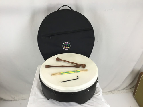 Used BODHRAN WITH STICKS AND BAG World Percussion Instrument 40012-S000292160