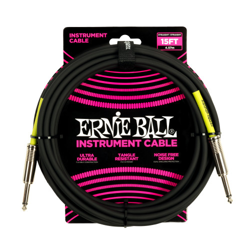 Vist Large View of Product Image Which is New ErnieBall 15FT instrument Cable