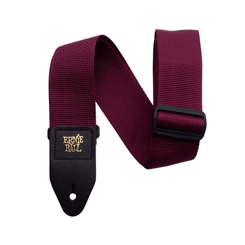 Vist Large View of Product Image Which is New ERNIE BALL STRAP BURGUNDY