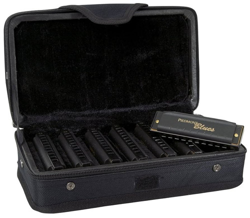 Vist Large View of Product Image Which is New HOHNER PIEDMONT BLUES HARMONICAS 41124-HSSPBH7