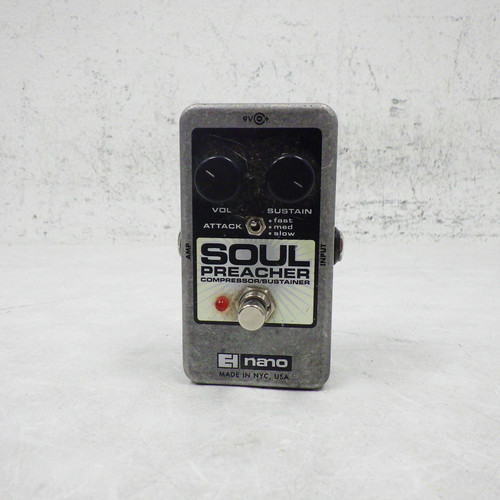 Vist Large View of Product Image Which is Used Electro Harmonix Soul Preacher Compressor Sustainer Guitar Effects Pedal