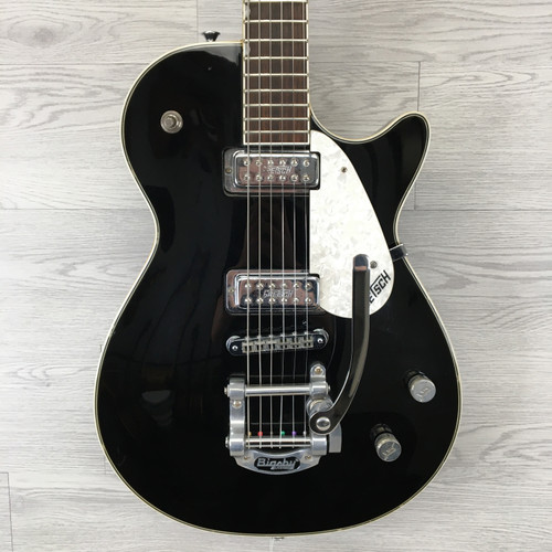 Vist Large View of Product Image Which is Used Gretsch ELECTROMATIC PRO JET -WEAR LP Type Electric Guitar Black 6-String