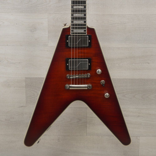 Used Epiphone Flying V Prophecy Electric Guitar Yellow Tiger Aged Gloss 40015-S000317708