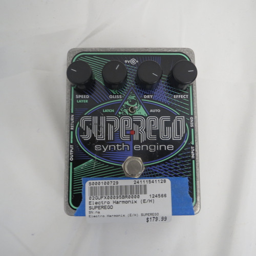 Used Electro Harmonix (E/H) SUPEREGO Synthesizer Pedal 41128-S000100729
