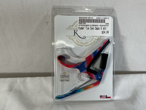 Vist Large View of Product Image Which is New Kyser Tie Dye Capo 6 string