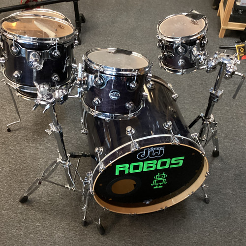 Used DW PERFORMANCE SERIES 5 PIECE SHELL PACK Drum Shell Kit Black 40111-S000181948