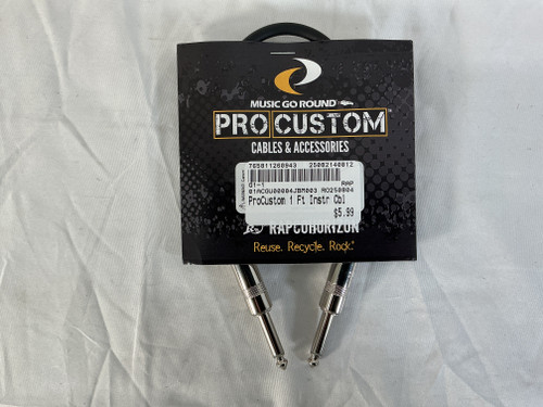 Vist Large View of Product Image Which is New ProCustom 1 Ft Instr Cbl