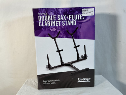 Vist Large View of Product Image Which is New ONSTAGE DBL SAX STAND 40012-SXS7201B