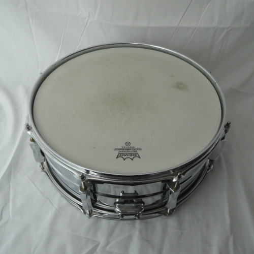 Used Pearl SENSITONE STEEL Metal Snare Drum 14" 41128-S000101116