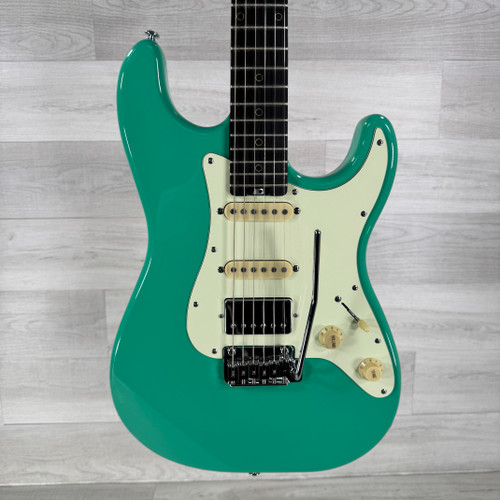 Vist Large View of Product Image Which is Used Schecter Nick Johnston Traditional HSS Electric Guitar - Atomic Green 40112-S000174583