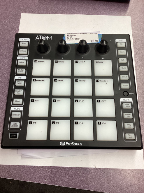 Used Presonus ATOM Pad Controller Pad 40107-S000149572