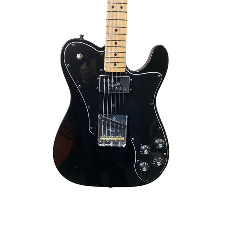 Used Fender 72 TELE CUSTOM REISSUE Electric Guitar Black 6-String 40083-S000148990