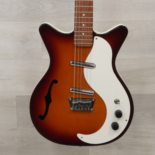 Used Danelectro 59M12 Semi-Hollow Electric Guitar Sunburst 40015-S000318848