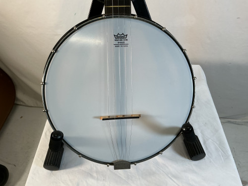 Vist Large View of Product Image Which is Used CHICAGO BANJO 5 STRING Solid Top Acoustic Guitar Black 40012-S000294238