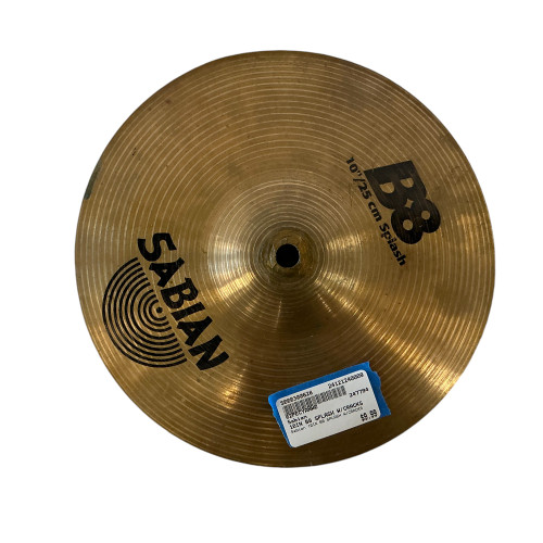Used Sabian 10IN B8 SPLASH W/CRACKS Splash Cymbal 10" 40009-S000300628