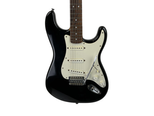 Vist Large View of Product Image Which is Used Squier AFFINITY STRAT S Type Electric Guitar Black 6-String