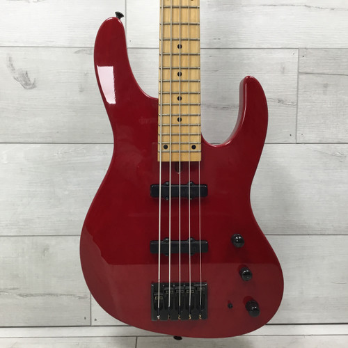 Used Mike Lull 1997 M5 5-String Bass Guitar - Red 40051-S000108315