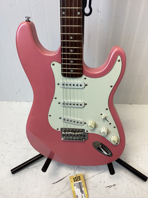 Used Bridgecraft SSS STRAT S Type Electric Guitar Pink 6-String 40107-S000149785