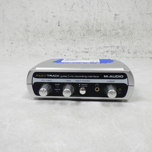 Used M-Audio FAST TRACK Computer Interface 1 AD Recording Inputs 40042-S000249326