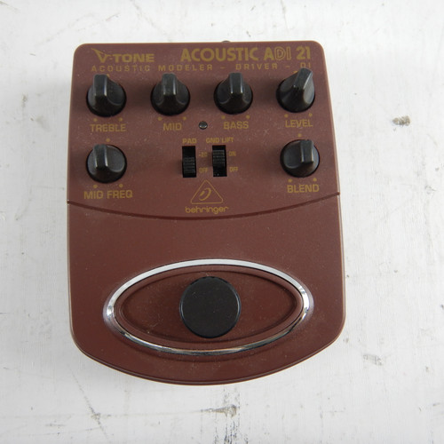 Used Behringer ADI 21 ACOUSTIC MODELER PEDAL Guitar Effects Pedal 40123-S000125222